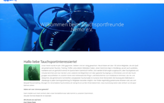 Neue Website der Tauchsportfreunde Nemo e.V. online
