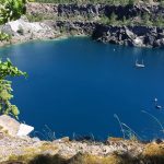 Tauchen im See im Berg in Messinghausen
