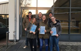 Drei weitere, glückliche Schnuppertaucher in Altenberge bei den Tauchsportfreunden Nemo